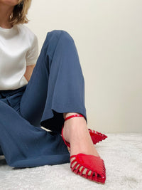 Slingback rossa con cuore