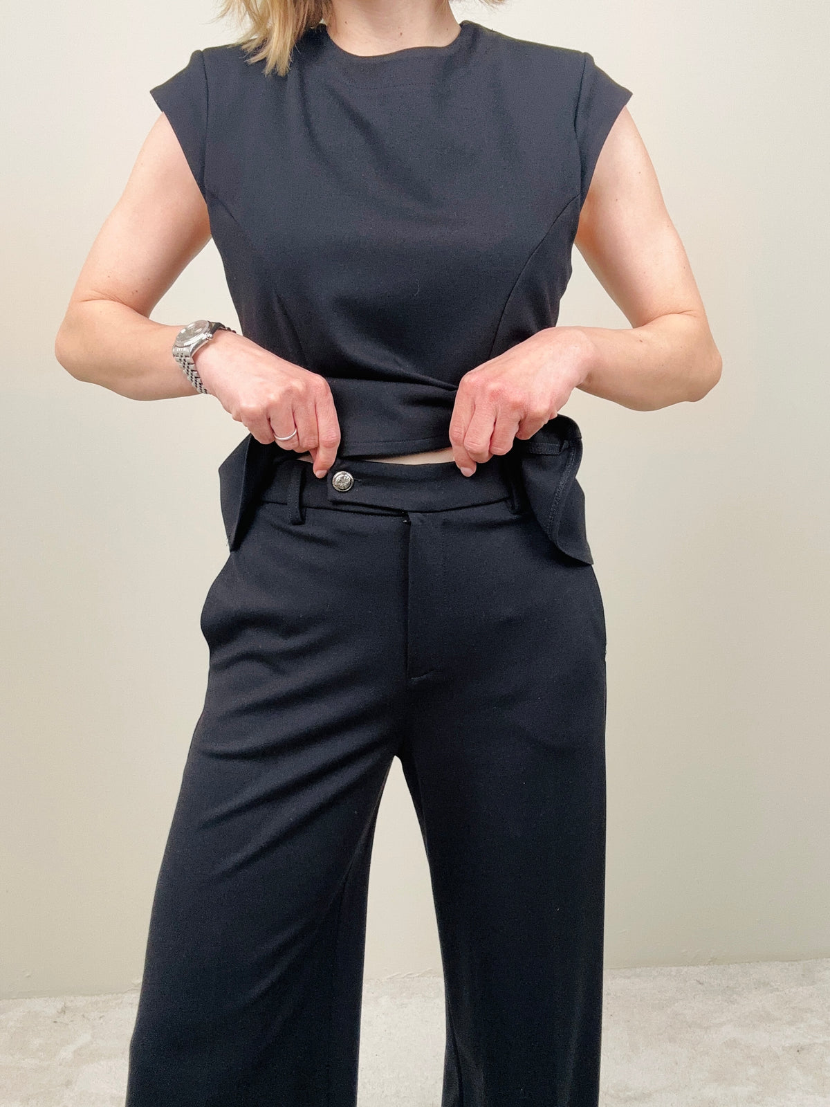 Pantalone nero punto milano
