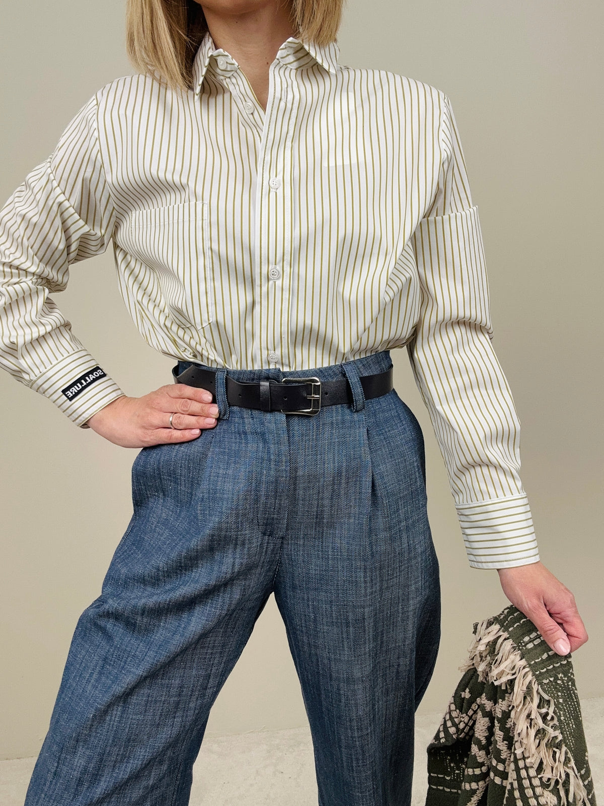 Camicia bastoncino verde