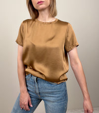 T-shirt in viscosa tabacco