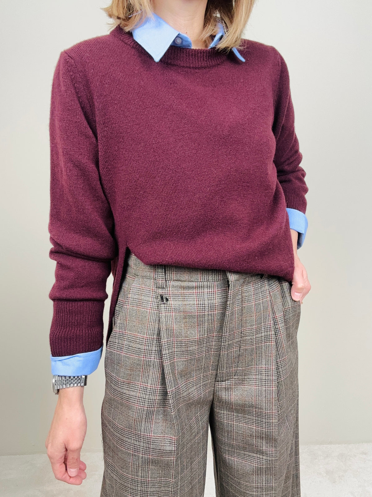 Maglioncino girocollo 100%lana