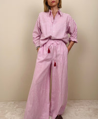 Pantalone a righe rosa St. Tropez Je T’Aime
