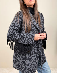 Cappottino leopard grey