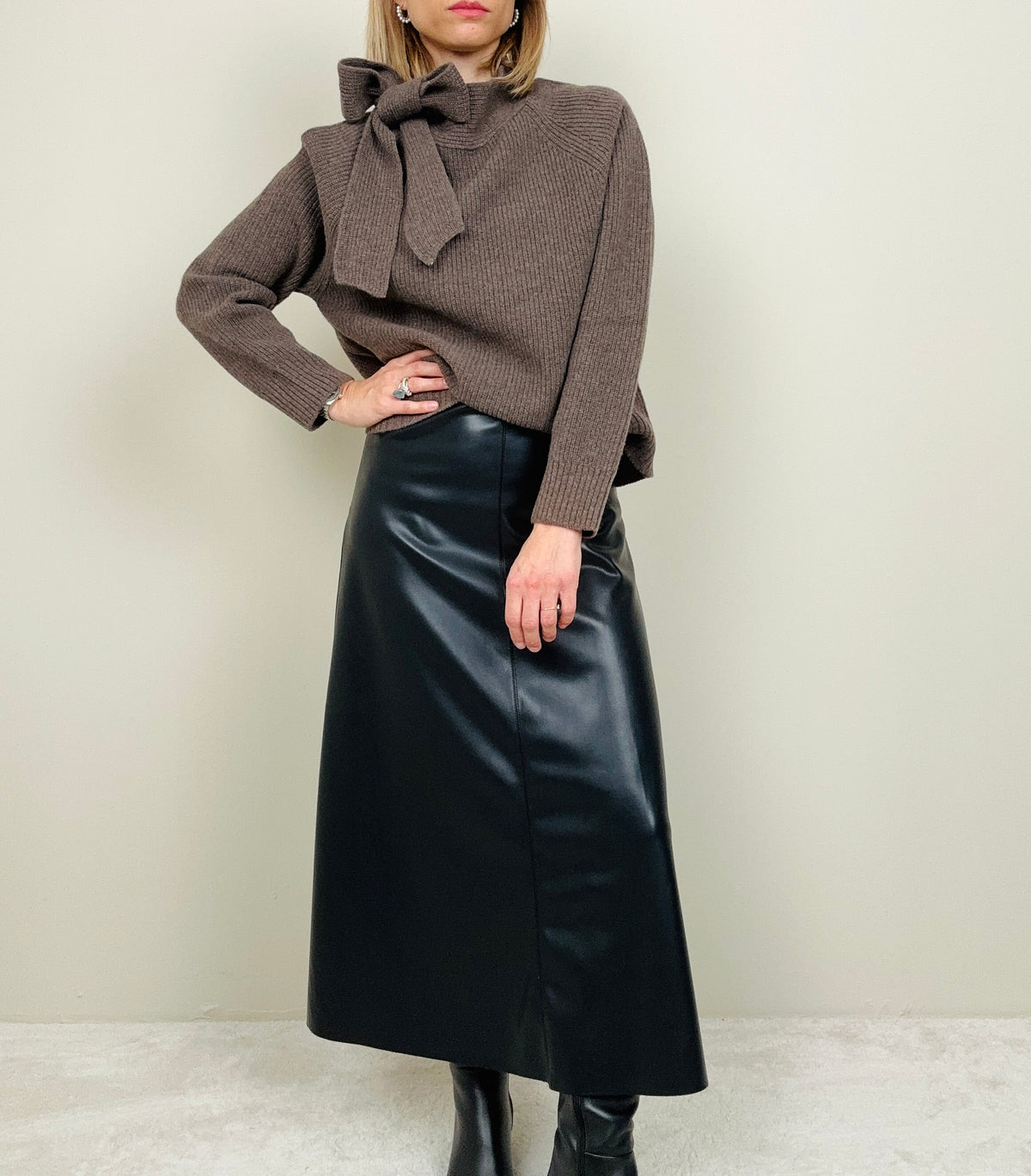 Gonna in ecopelle (più colori)