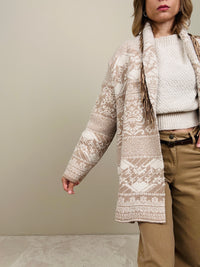 Cardigan con frange