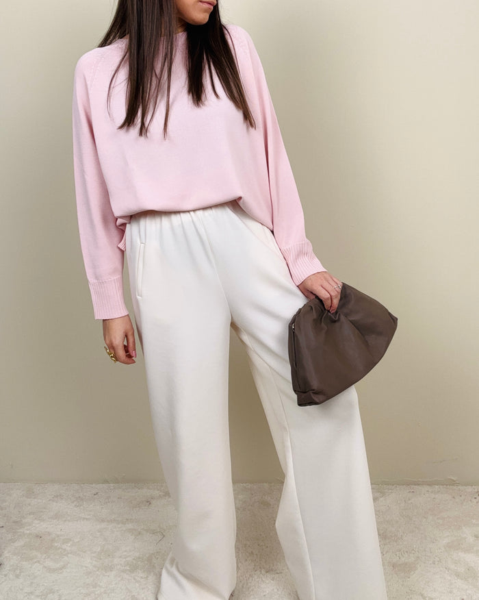 Pantalone flare burro