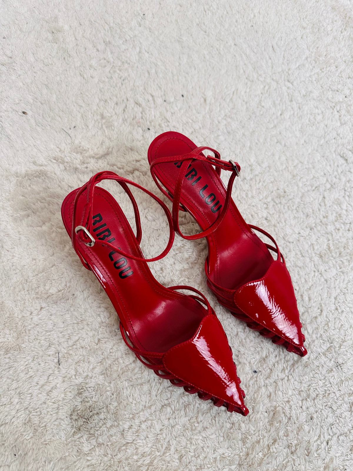 Slingback rossa con cuore
