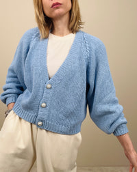 Cardigan con bottoni gioiello