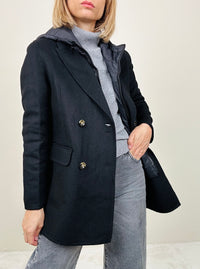 Cappotto col gilet staccabile (più colori