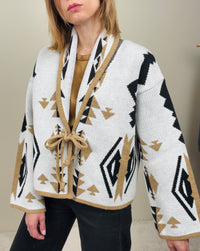 Cardigan peruv ottico