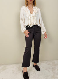 Jeans trombetta marrone