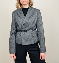 Giacchina grigio con cinturina