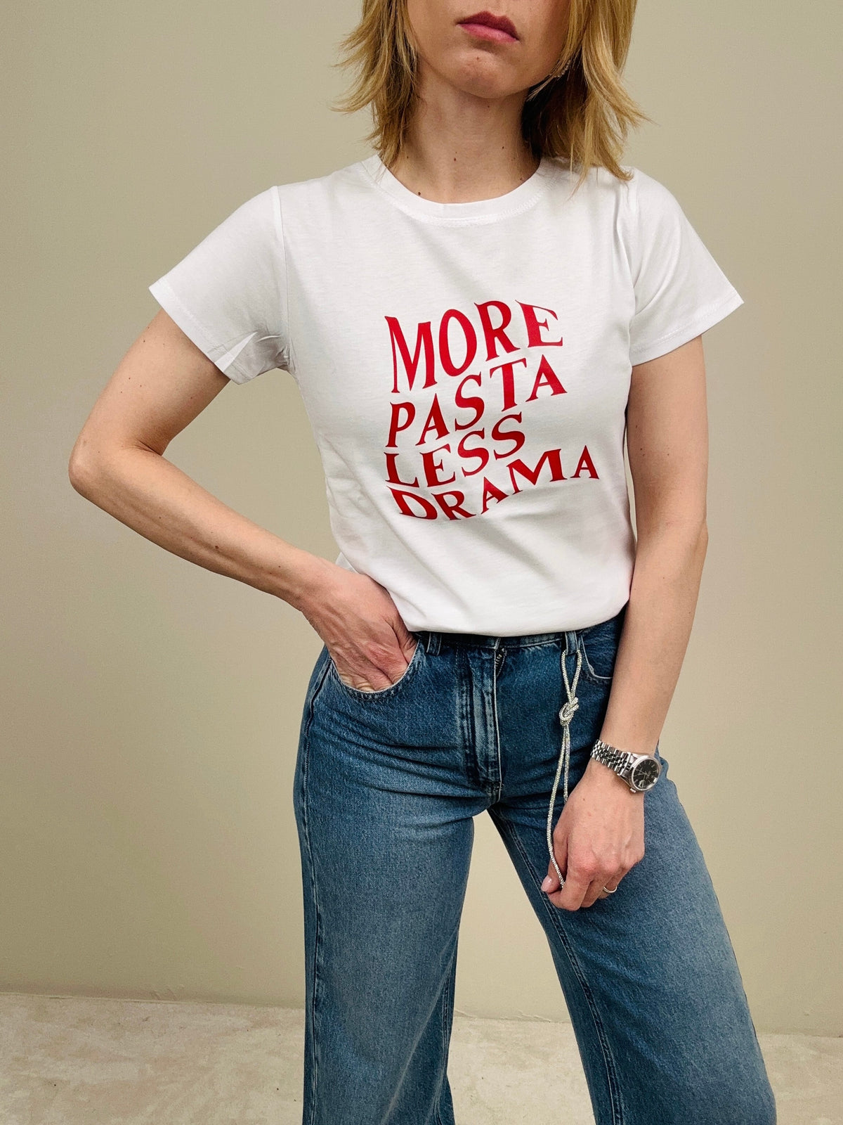 T-shirt ‘more pasta’ (più colori)