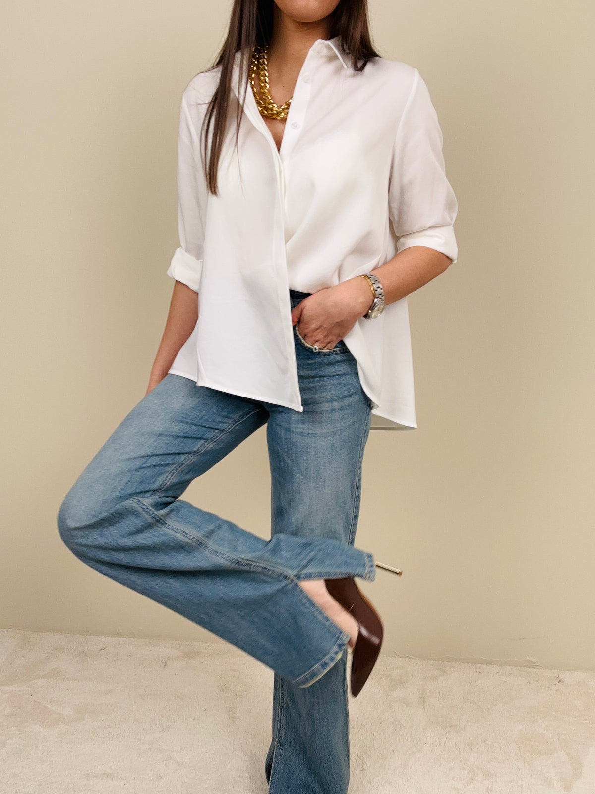 Jeans con spacchetto