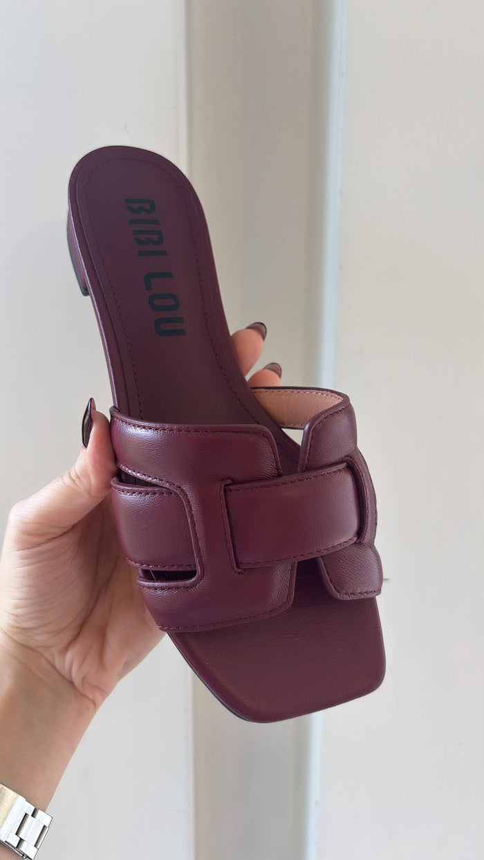 Ciabattina Bibi bordeaux