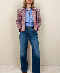 Jeans con vita ripresa