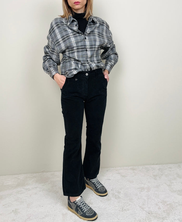 Pantalone trombetta in velluto (più colori)