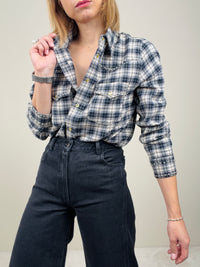 Camicia check blue