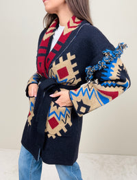 Cardigan Messico blu