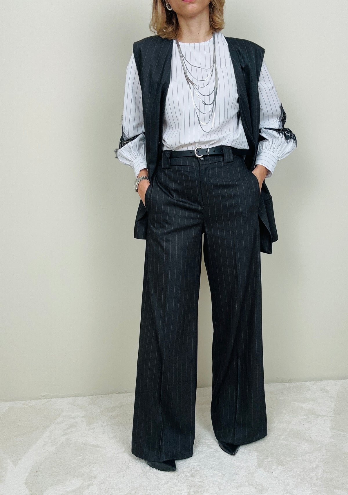 Pantalone gessato