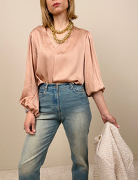 Blusa in viscosa blush