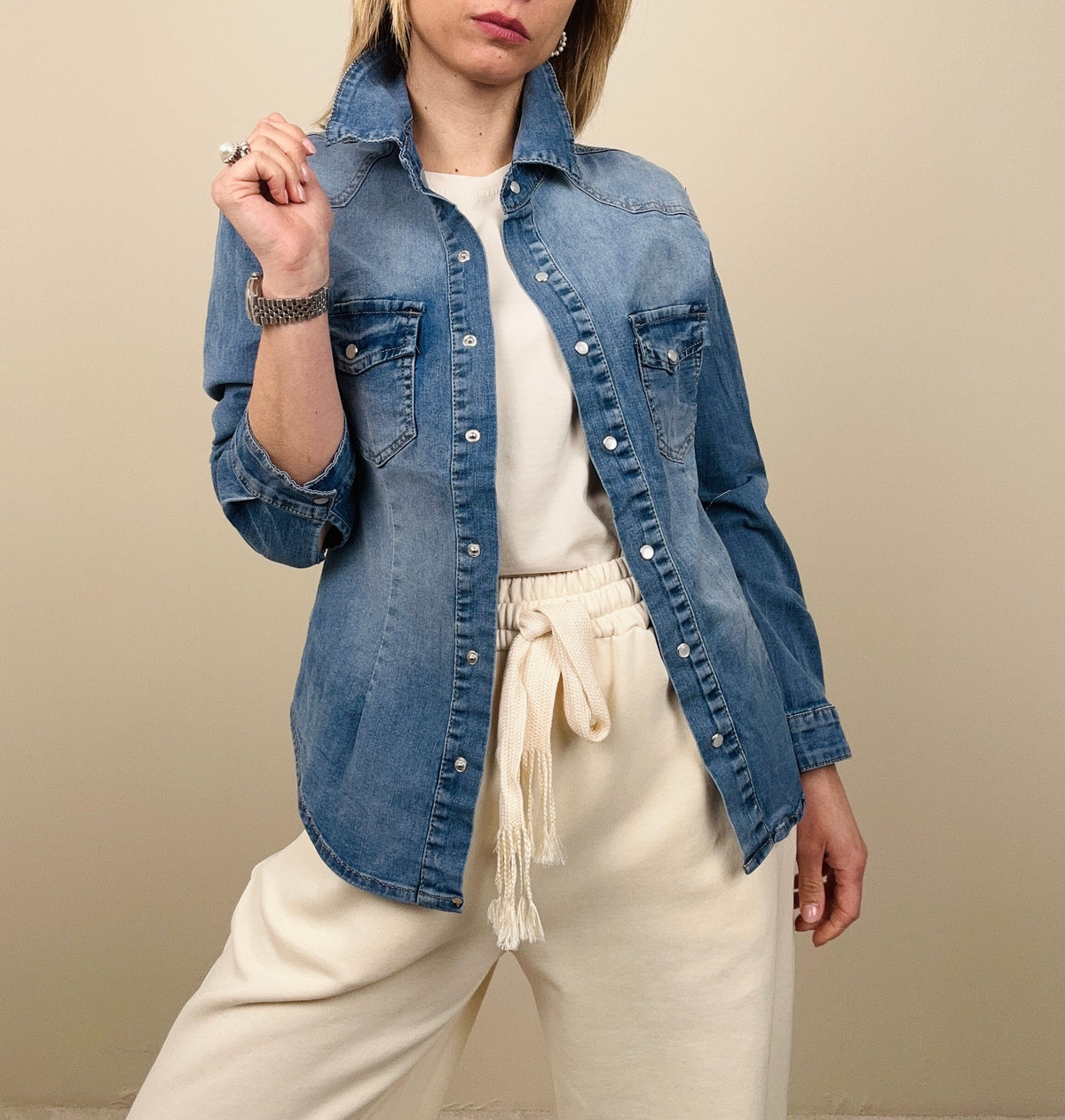 Camicia in jeans slim