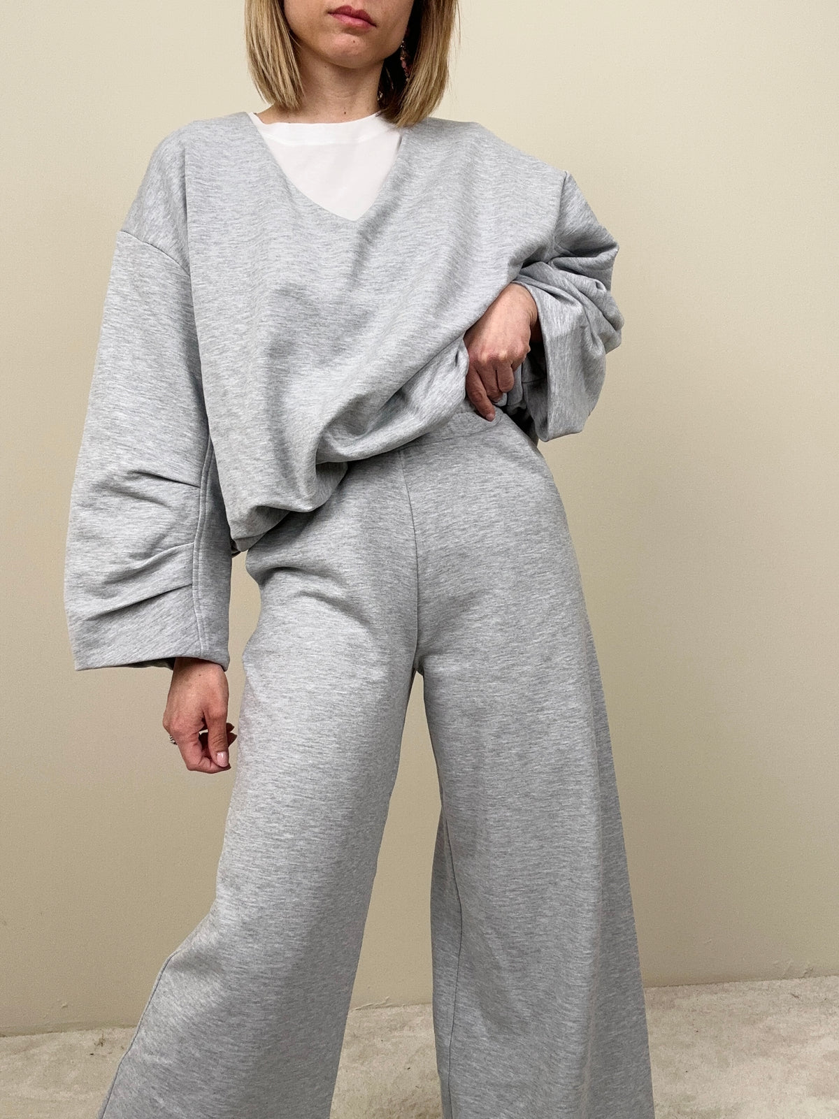 Pantalone ginnico grigio