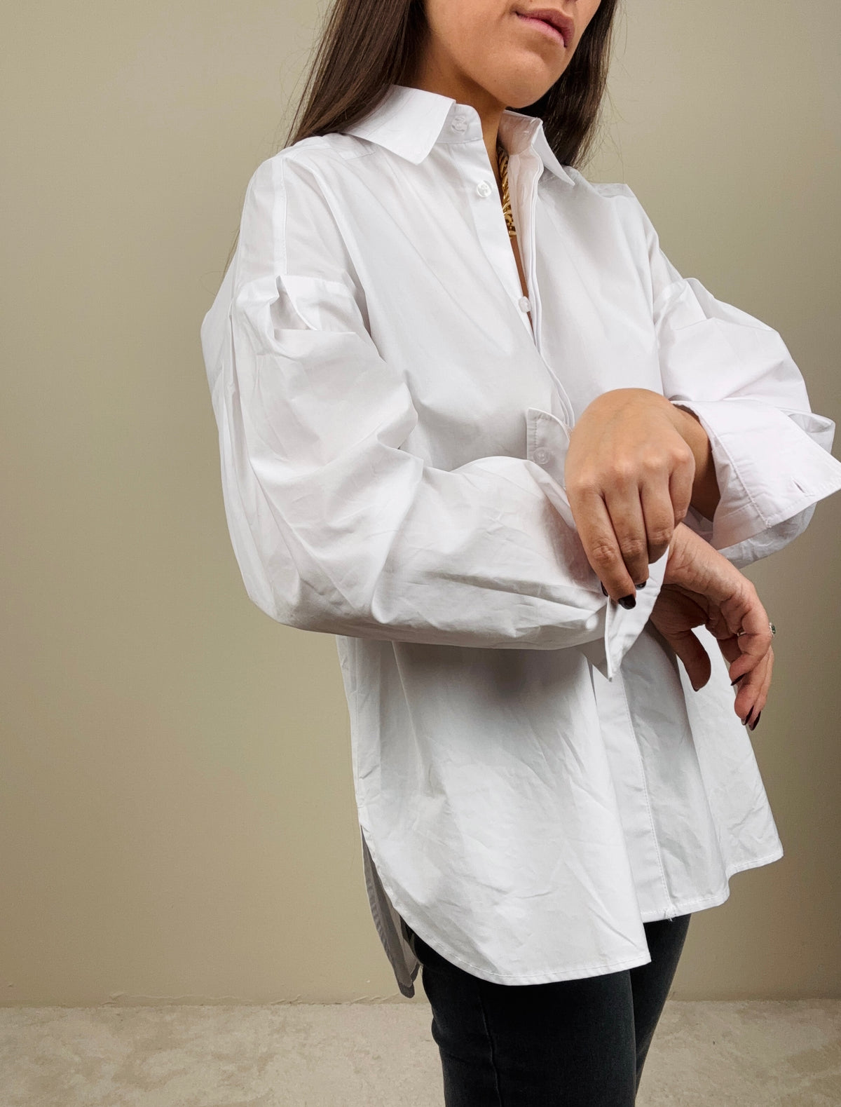 Camicia bianca con manica a baloon