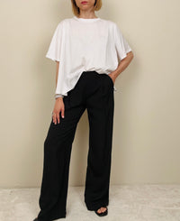 Pantalone nero scivolato