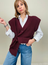 Gilet in maglia con spalline (più colori)