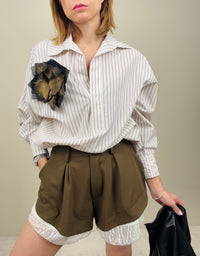 Maxi camicia a righe