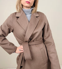 Cappotto vestaglia taupe