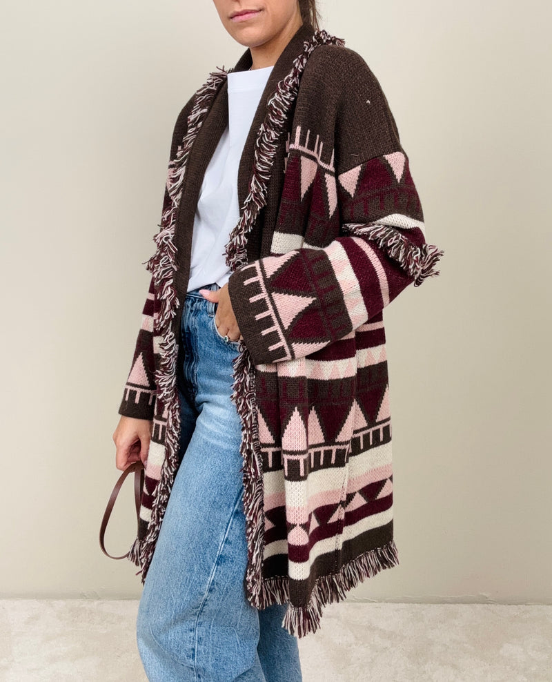 Cardigan dettagli pink