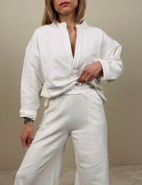 Pantalone ginnico bianco