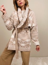 Cardigan con frange