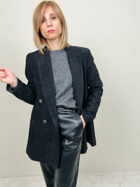 Blazer vellutino nero