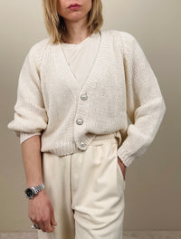 Cardigan con bottoni gioiello