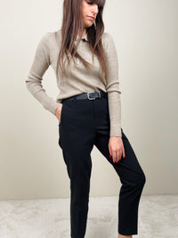 Pantalone nero con cintura