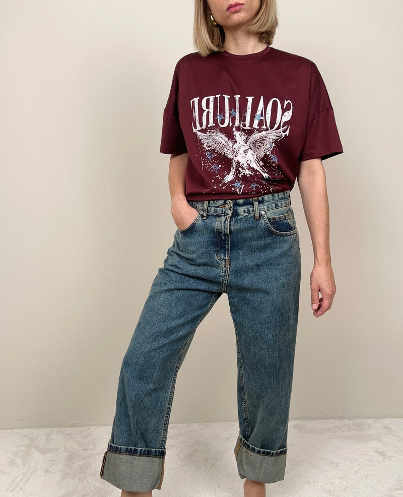 Jeans con balza