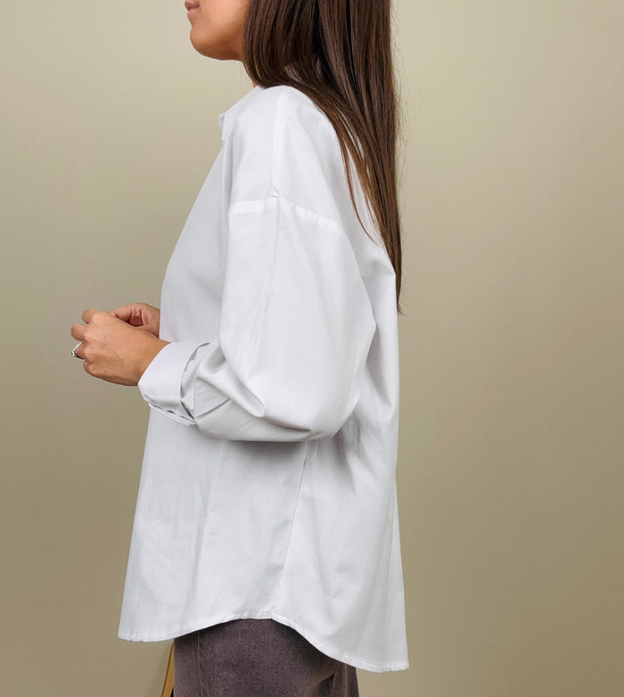 Camicia bianca in cotone