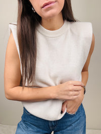 Gilet misto lana