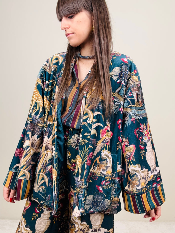 Kimono Nomad ottanio