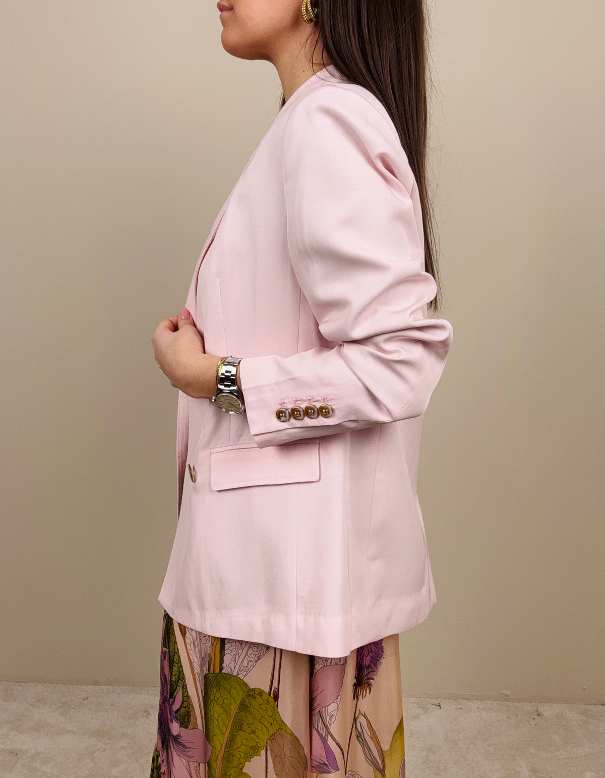Blazer doppiopetto rosa