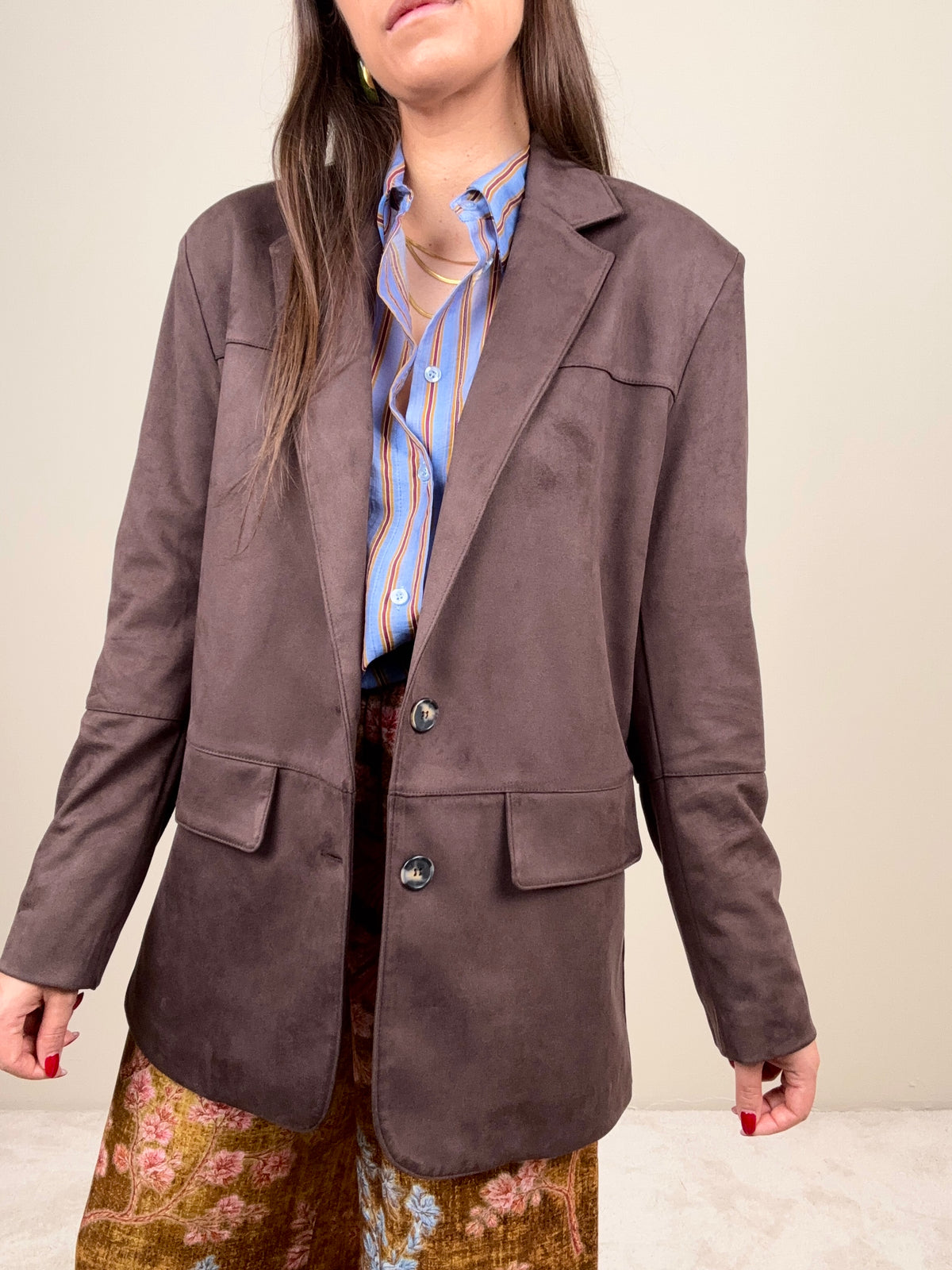 Blazer suede cacao