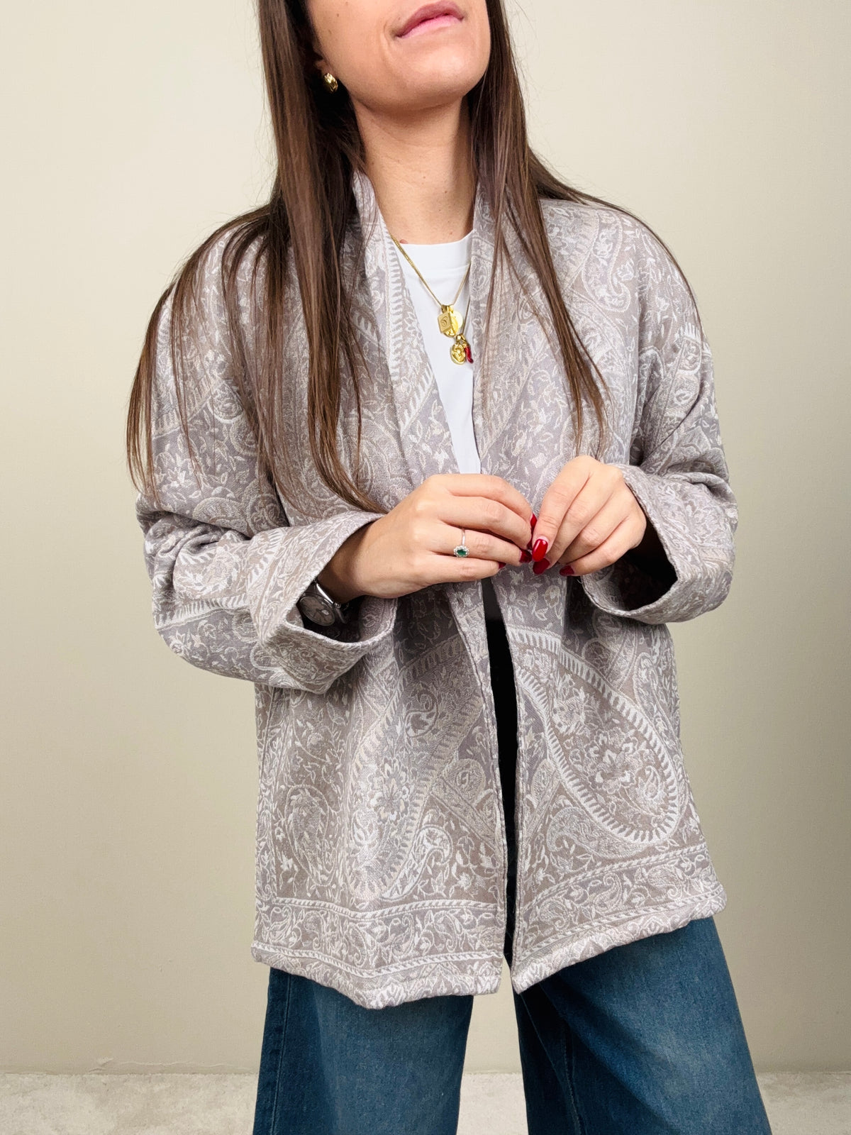 Cardigan Malika grey