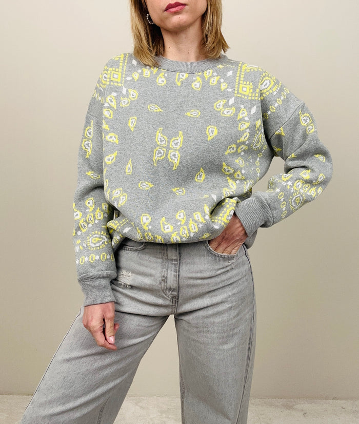 Maglioncino girocollo stampa bandana (più colori)