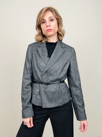 Giacchina grigio con cinturina