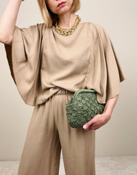 Blusa in viscosa sabbia