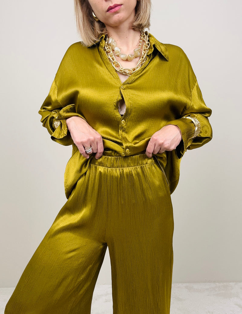 Pantalone olio scivolato