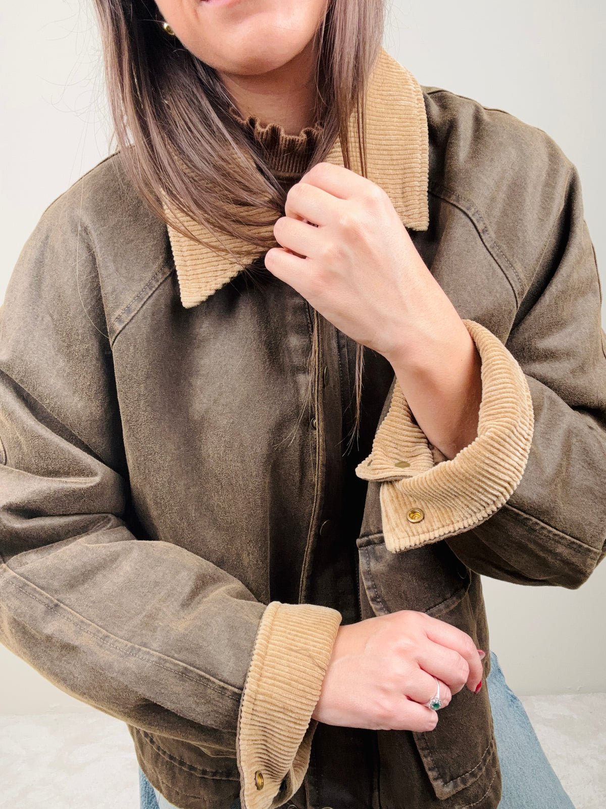 Giubbino Barbour effetto invecchiato